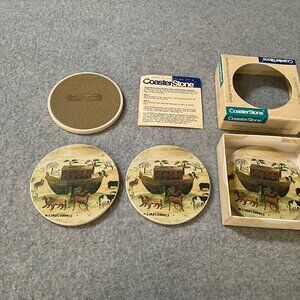 Sand Stone Coaster's New in Box  Noah's Ark Full Set of Four